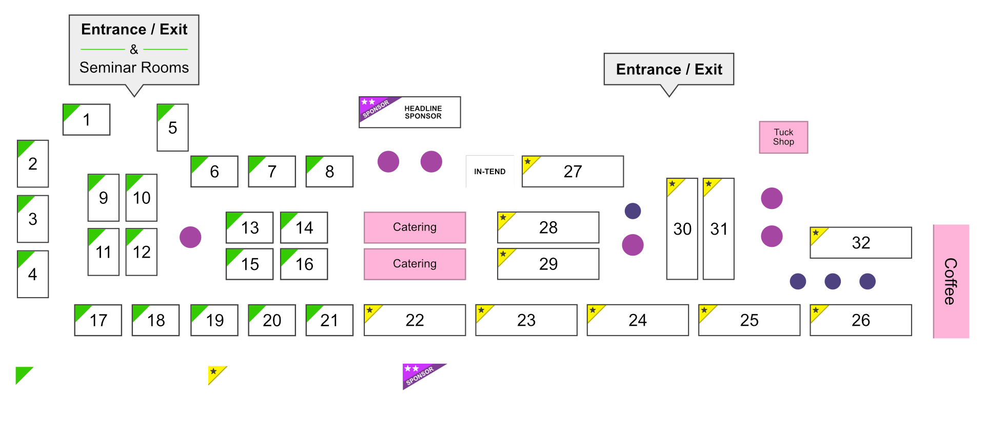 Event venue floorplan